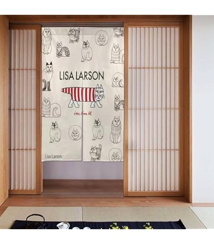 Amazon｜リサラーソン のれん 目隠し 暖簾 部屋間仕切り 廊下 隙間風